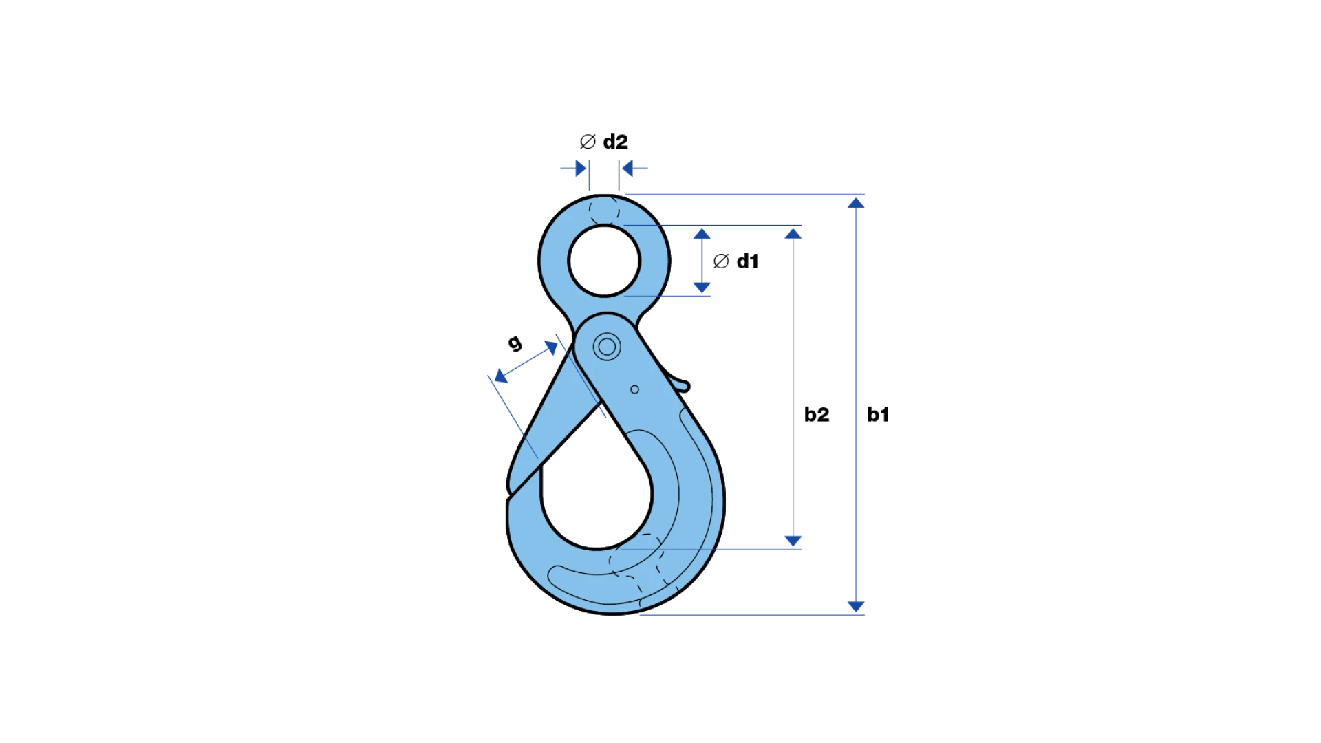 Safety hook type CLS/YC