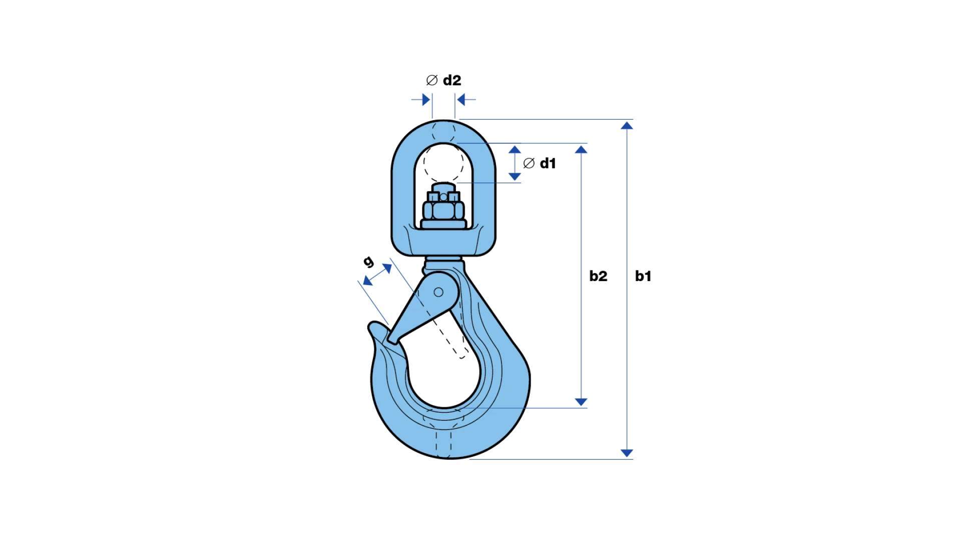 Swivel hook Sika, type WHS