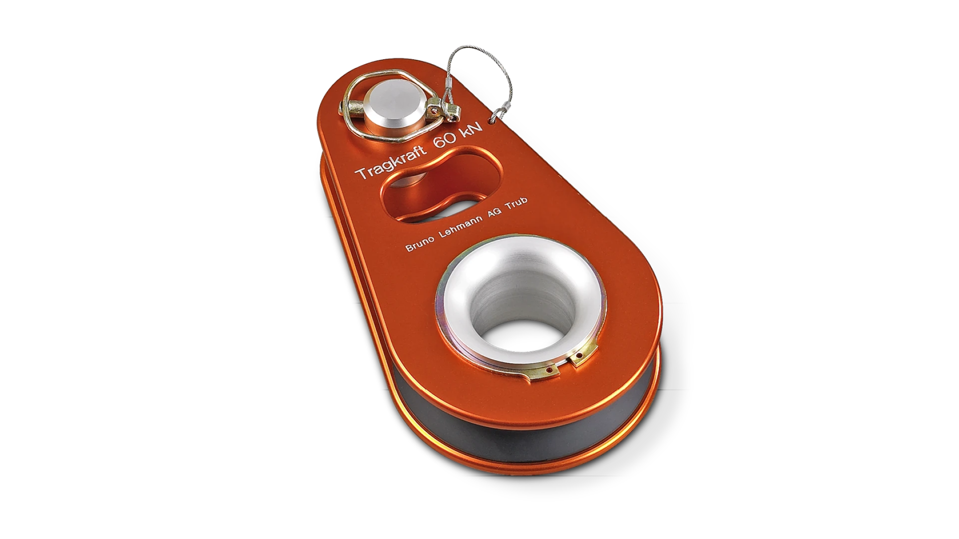 Rope pulley 1-roller, with plain bearing  60 kN