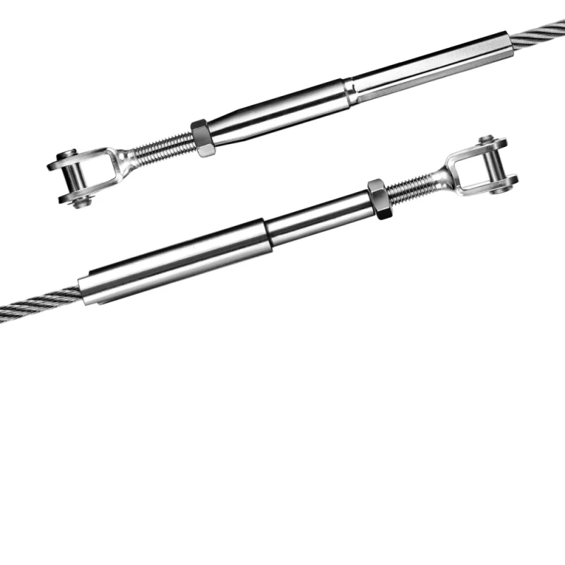 Clevis with internal thread swaged