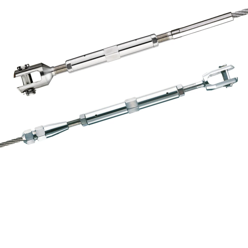 Clevis with turnbuckle swaged and self-assembly