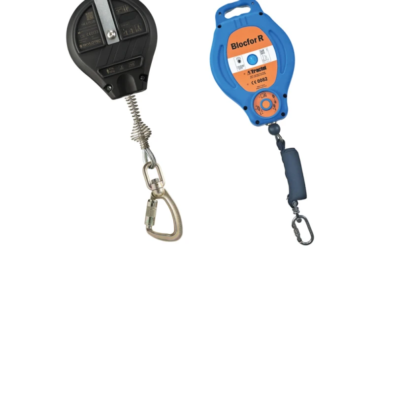 Self-retracting lifeline devices