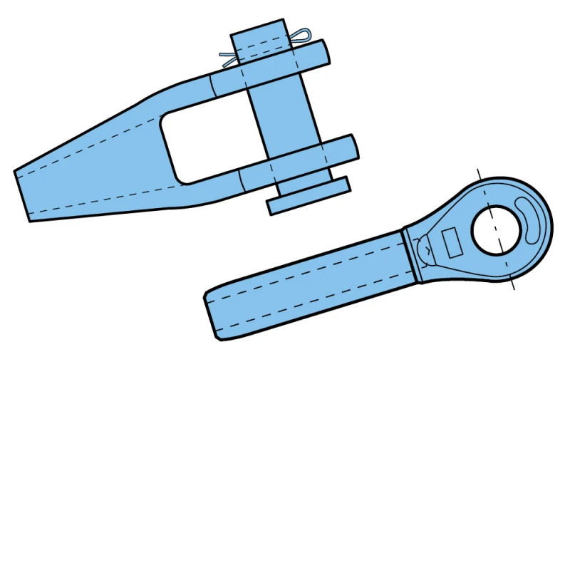 Non detachable end connections
