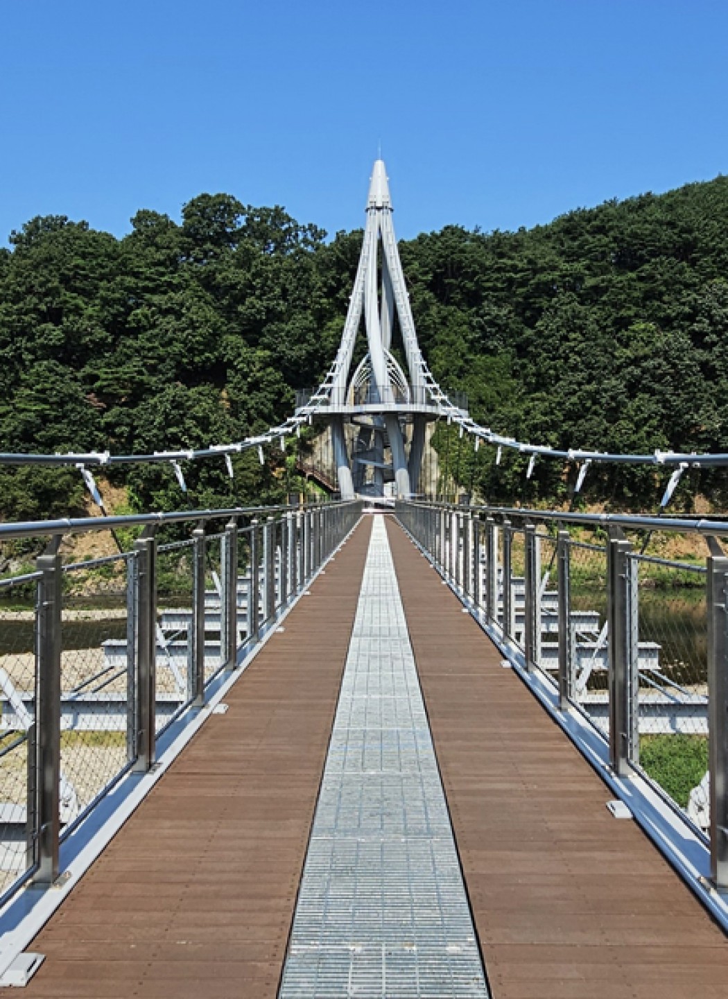 홍천 송학정교, 웹넷 프레임 난간, 2024